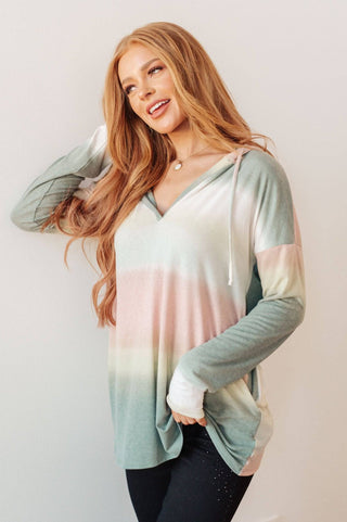 Hazy Horizon Ombre Hoodie - 1985 the VAULT Boutique