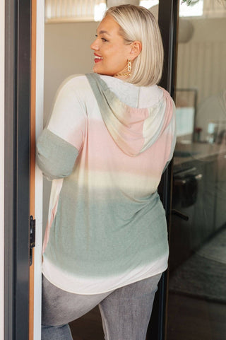 Hazy Horizon Ombre Hoodie - 1985 the VAULT Boutique