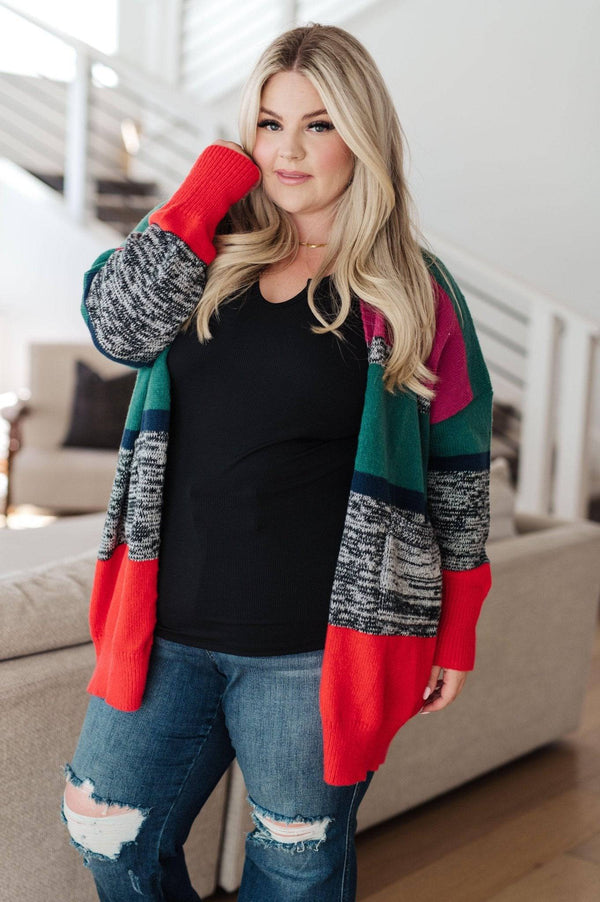 Keep it Cozy Striped Cardigan - 1985 the VAULT Boutique