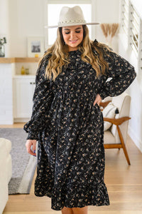 Larissa Long Sleeve Ruffle Hem Dress - 1985 the VAULT Boutique