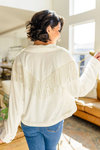 Loretta Rhinestone Fringe Jacket - 1985 the VAULT Boutique