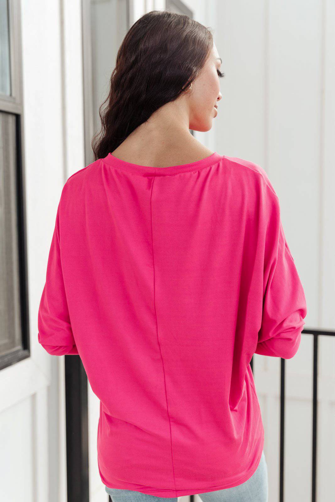 Lovely Ladder V Neck Top in Pink - 1985 the VAULT Boutique