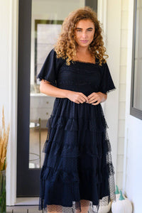 Midnight Waltz Midi Dress