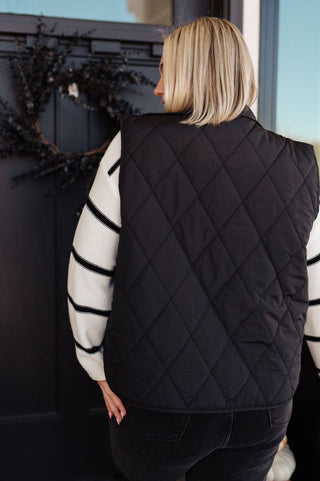 Neither Here Nor There Puffer Vest in Black - 1985 the VAULT Boutique