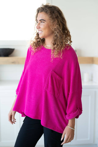 Pink Thoughts Chenille Blouse - 1985 the VAULT Boutique