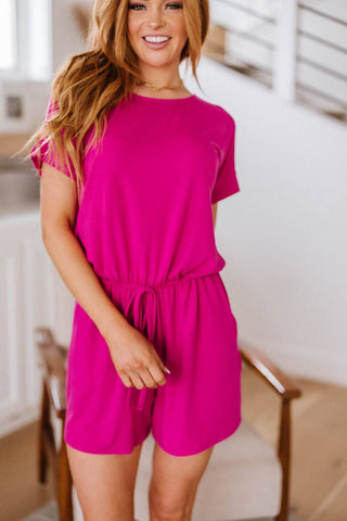 Real Cozy Romper in Magenta - 1985 the VAULT Boutique