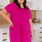 Real Cozy Romper in Magenta - 1985 the VAULT Boutique