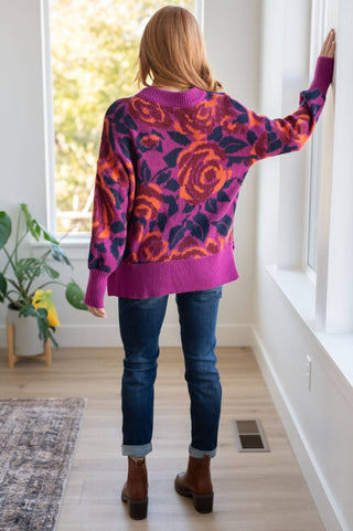 Rosie Posey Floral Sweater - 1985 the VAULT Boutique