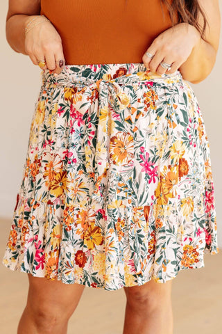 Spring Fields Floral Skirt - 1985 the VAULT Boutique