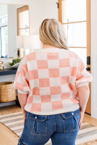 Start Me Up Checkered Sweater - 1985 the VAULT Boutique