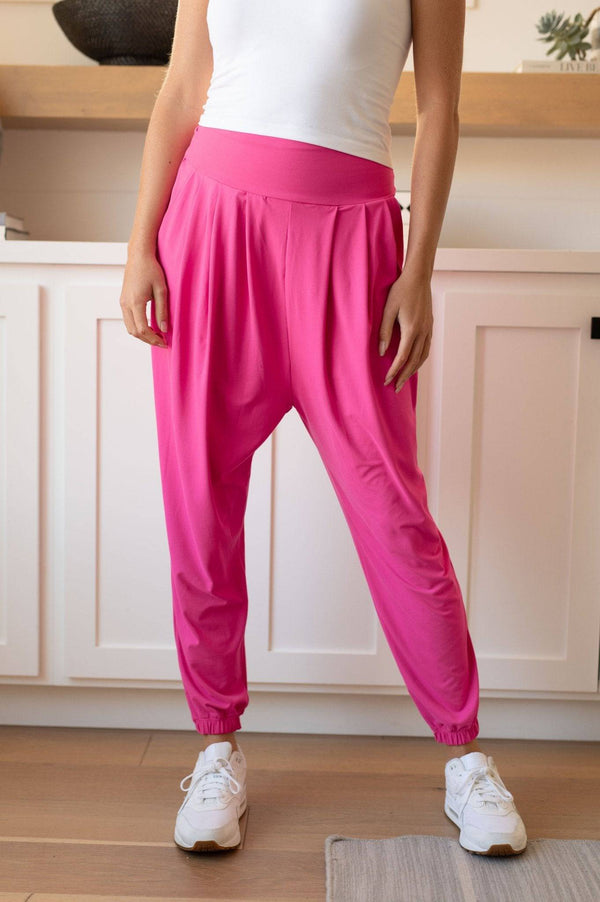 The Motive Slouch Jogger in Hot Pink - 1985 the VAULT Boutique