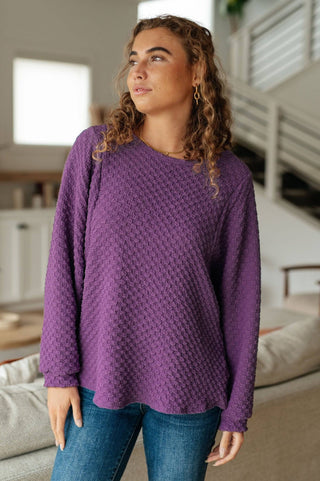 Thought It Over Textured Pullover - 1985 the VAULT Boutique