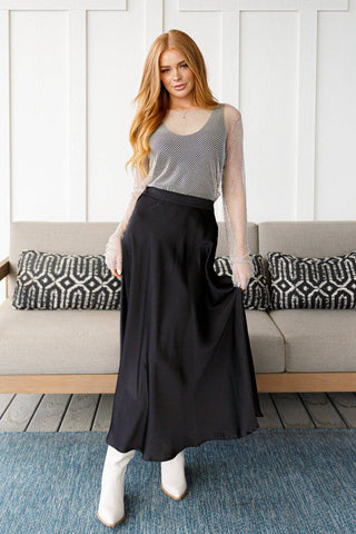 Timeless Tale Maxi Skirt in Black - 1985 the VAULT Boutique