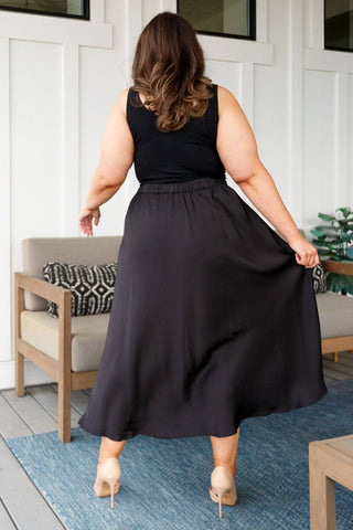 Timeless Tale Maxi Skirt in Black - 1985 the VAULT Boutique