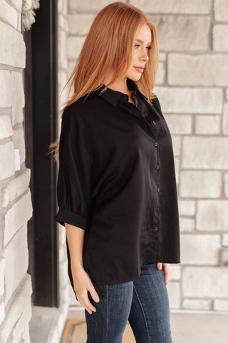 Turned Out Perfect Oversized Button Down Shirt - 1985 the VAULT Boutique