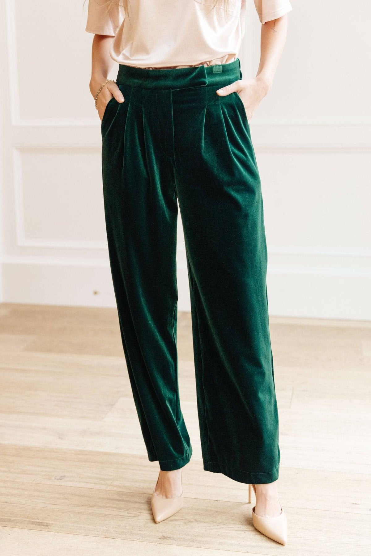 Velvet Elvis Wide Leg Velvet Pants - 1985 the VAULT Boutique