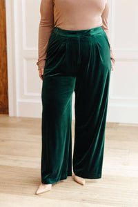 Velvet Elvis Wide Leg Velvet Pants - 1985 the VAULT Boutique