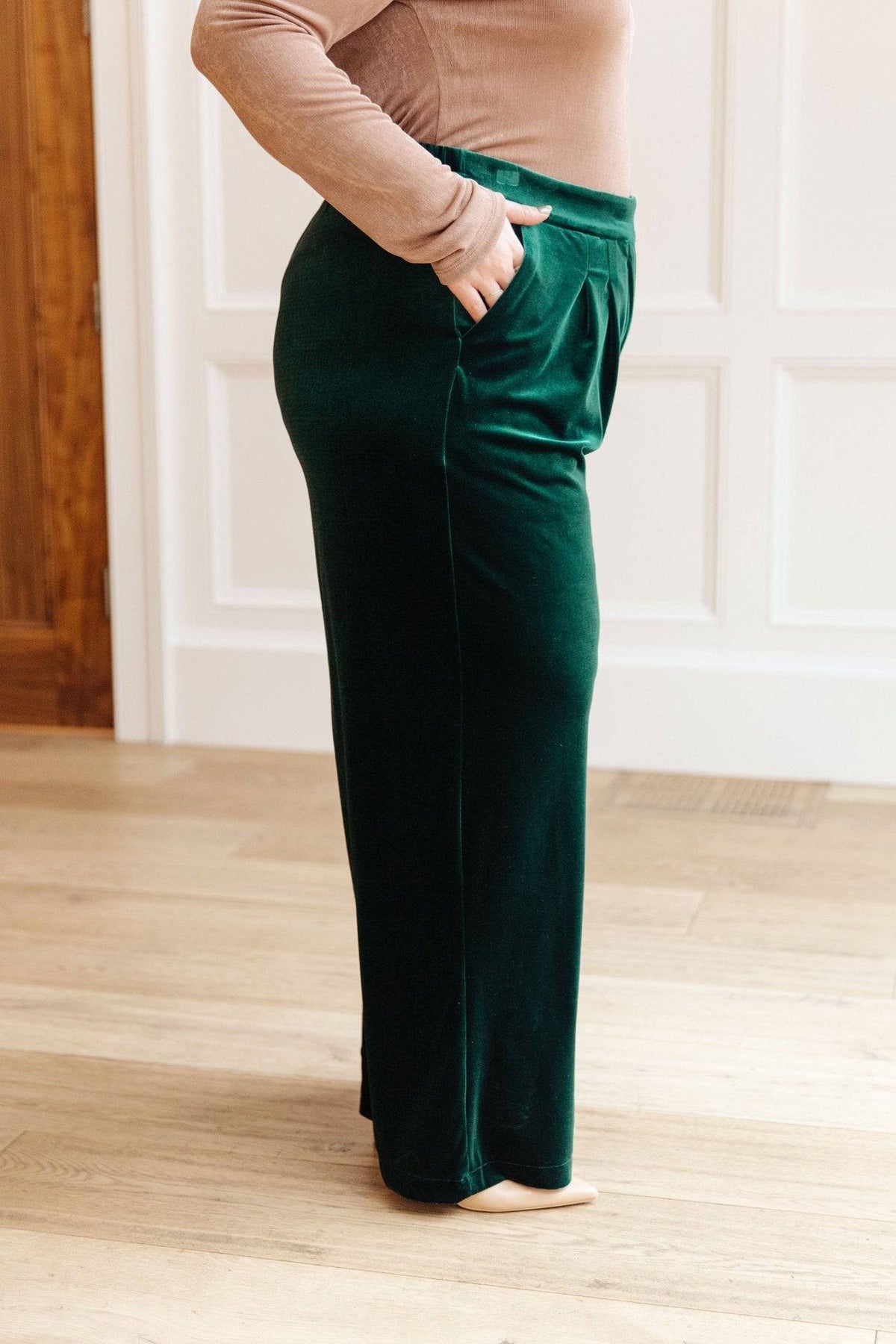 Velvet Elvis Wide Leg Velvet Pants - 1985 the VAULT Boutique