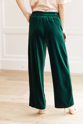 Velvet Elvis Wide Leg Velvet Pants - 1985 the VAULT Boutique