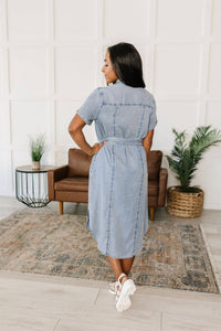 Wait For It Denim Shirtdress - 1985 the VAULT Boutique