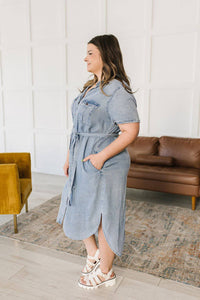 Wait For It Denim Shirtdress - 1985 the VAULT Boutique