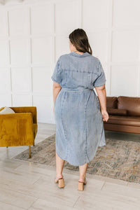 Wait For It Denim Shirtdress - 1985 the VAULT Boutique