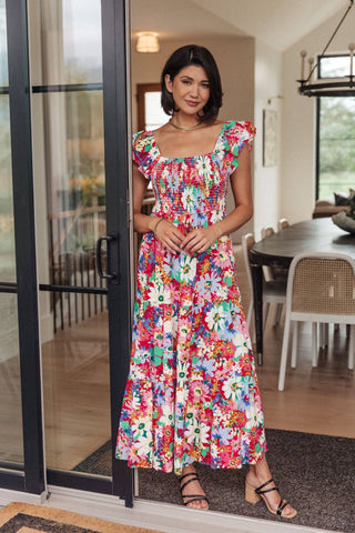 Walk in the Flowers Maxi Dress - 1985 the VAULT Boutique