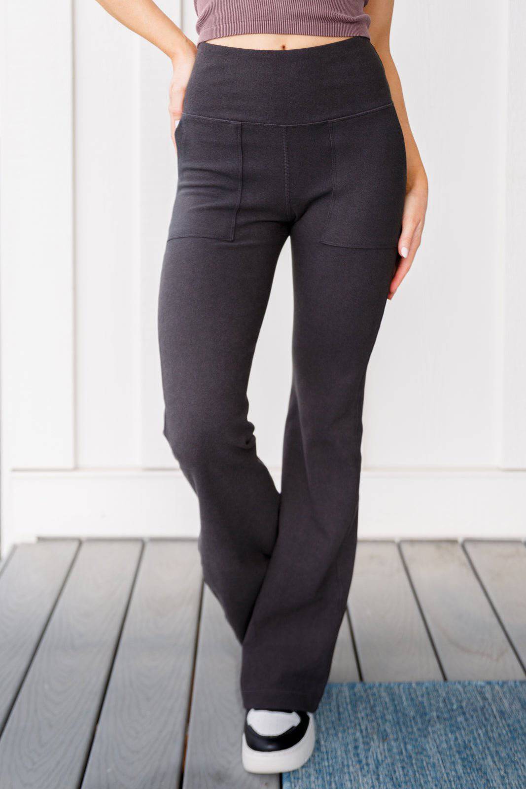 Where are You Flared Leggings in Black - 1985 the VAULT Boutique