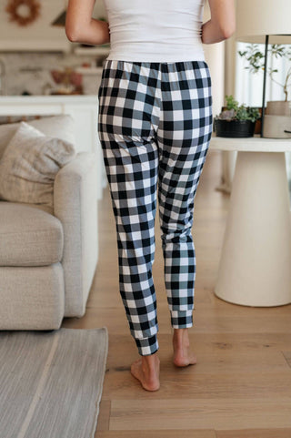 Your New Favorite Joggers in Black and White Check - 1985 the VAULT Boutique