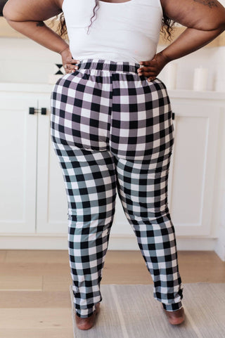 Your New Favorite Joggers in Black and White Check - 1985 the VAULT Boutique