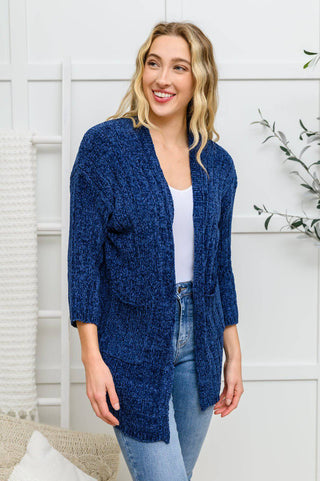 Mountain Mornings Cardigan In Navy - 1985 the VAULT Boutique