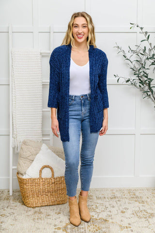 Mountain Mornings Cardigan In Navy - 1985 the VAULT Boutique