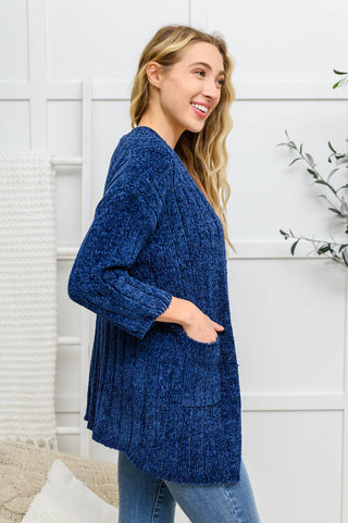 Mountain Mornings Cardigan In Navy - 1985 the VAULT Boutique