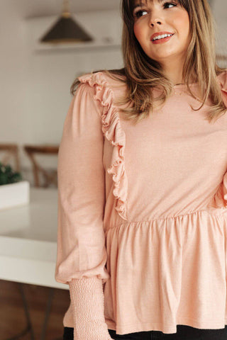 Sweet Confession Top In Blush - 1985 the VAULT Boutique