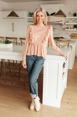 Sweet Confession Top In Blush - 1985 the VAULT Boutique