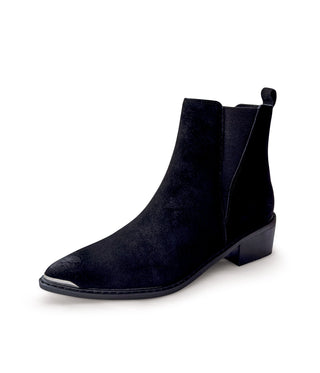 Wylie Suede Ankle Boot in Black - 1985 the VAULT Boutique