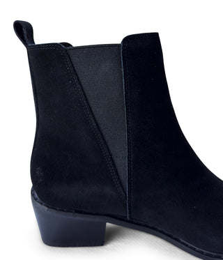 Wylie Suede Ankle Boot in Black - 1985 the VAULT Boutique