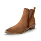 Wylie Suede Ankle Boot in Tan - 1985 the VAULT Boutique