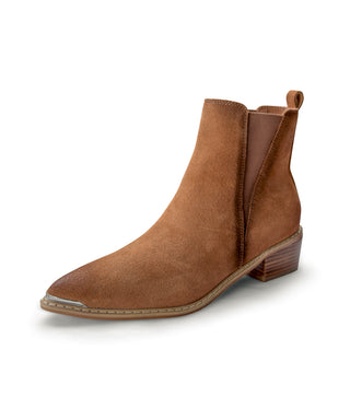 Wylie Suede Ankle Boot in Tan - 1985 the VAULT Boutique