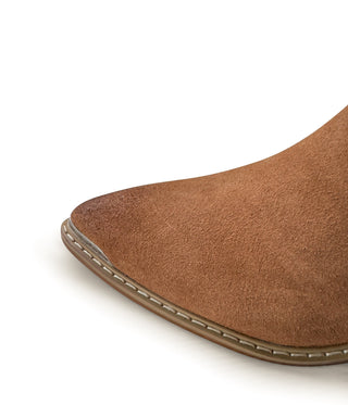 Wylie Suede Ankle Boot in Tan - 1985 the VAULT Boutique