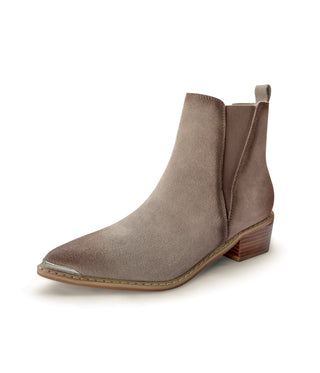 Wylie Suede Ankle Boot in Taupe - 1985 the VAULT Boutique