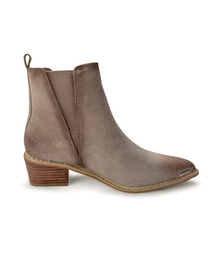 Wylie Suede Ankle Boot in Taupe - 1985 the VAULT Boutique