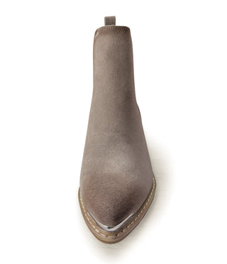 Wylie Suede Ankle Boot in Taupe - 1985 the VAULT Boutique