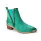 Wylie Suede Ankle Boot in Teal - 1985 the VAULT Boutique