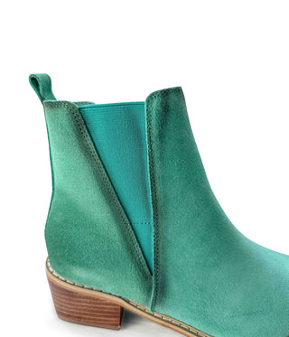 Wylie Suede Ankle Boot in Teal - 1985 the VAULT Boutique