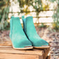 Wylie Suede Ankle Boot in Teal - 1985 the VAULT Boutique