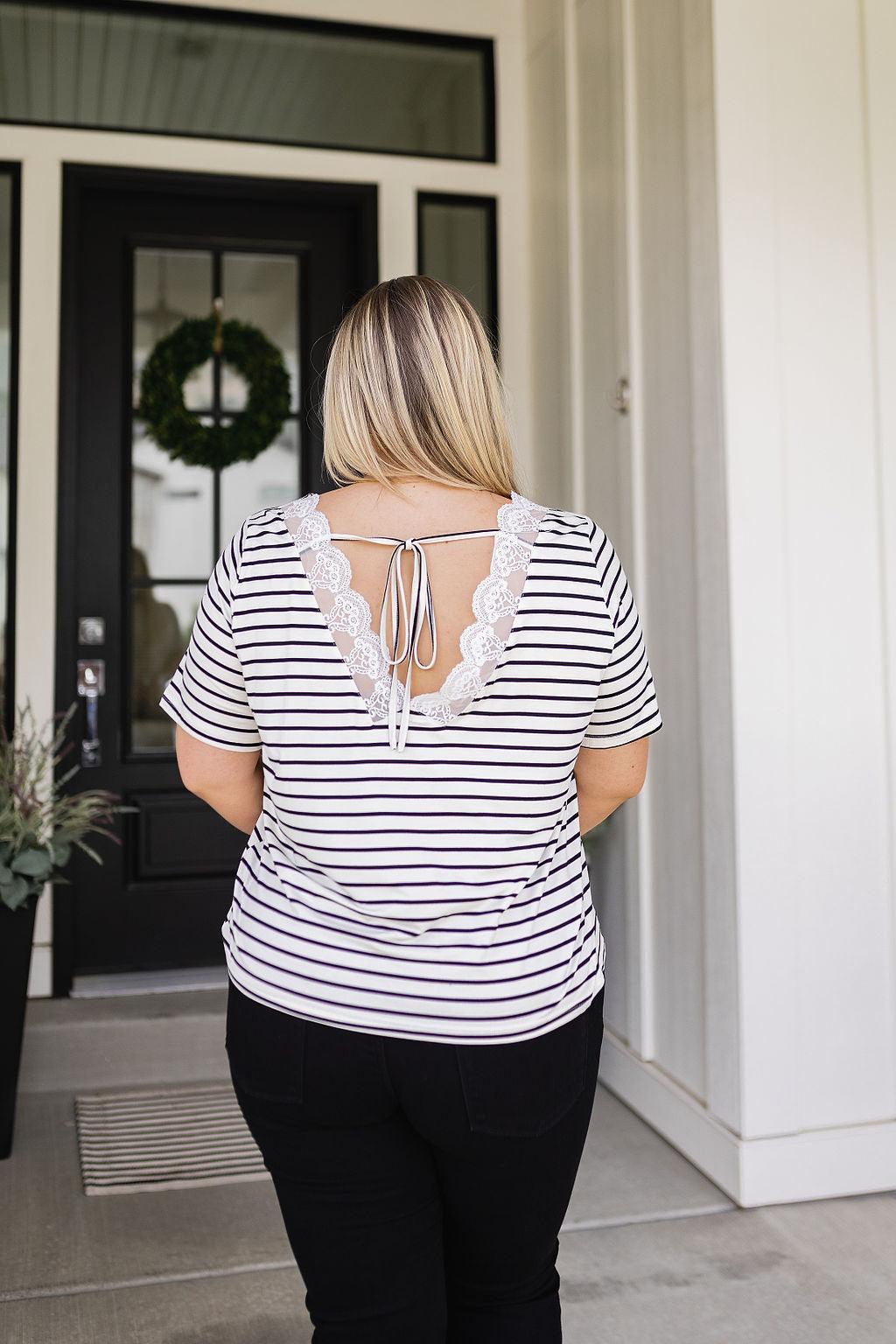 You're My Sweetheart Striped Top - Happily Ever Atchison Shop Co.