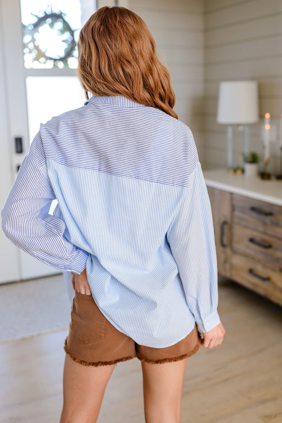 Yours or Mine Striped Button Down - Happily Ever Atchison Shop Co.